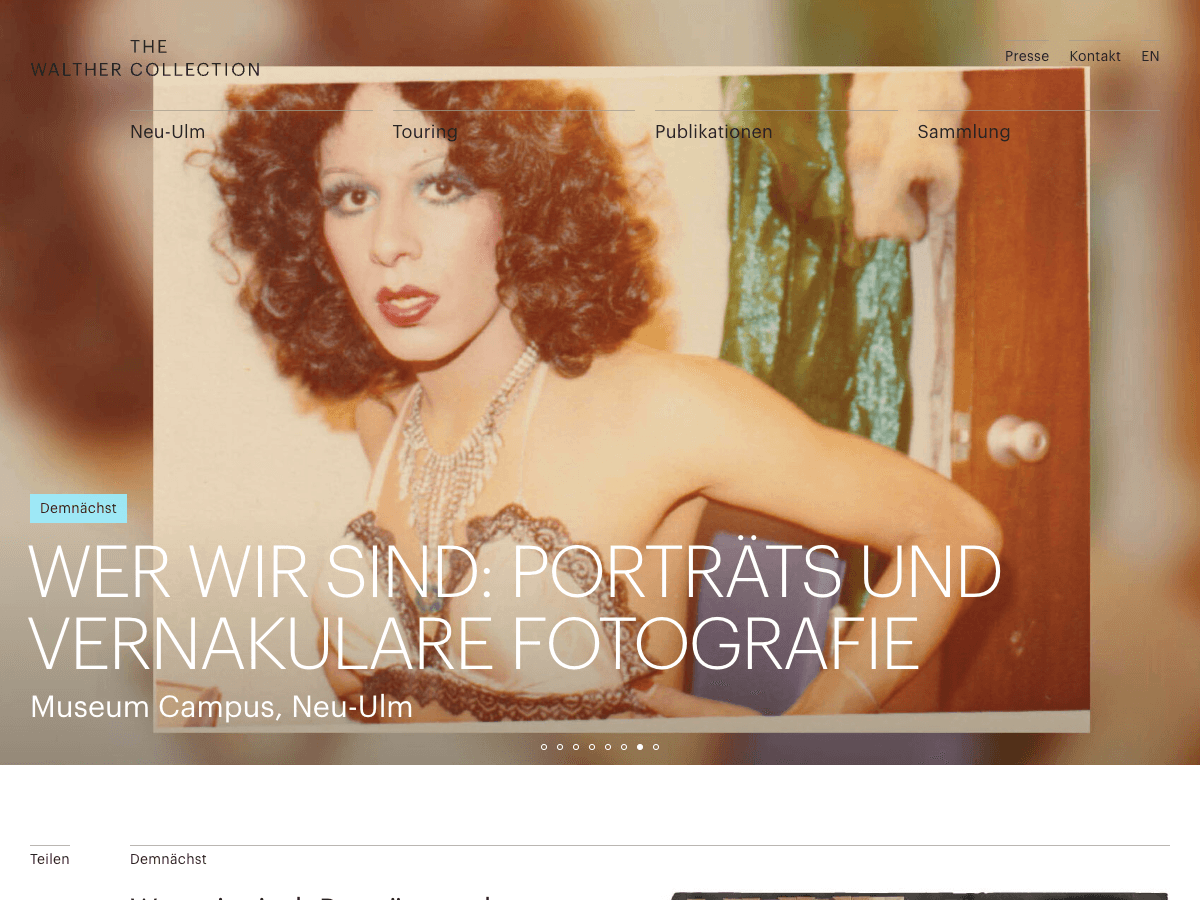 The Walther Collection – Website