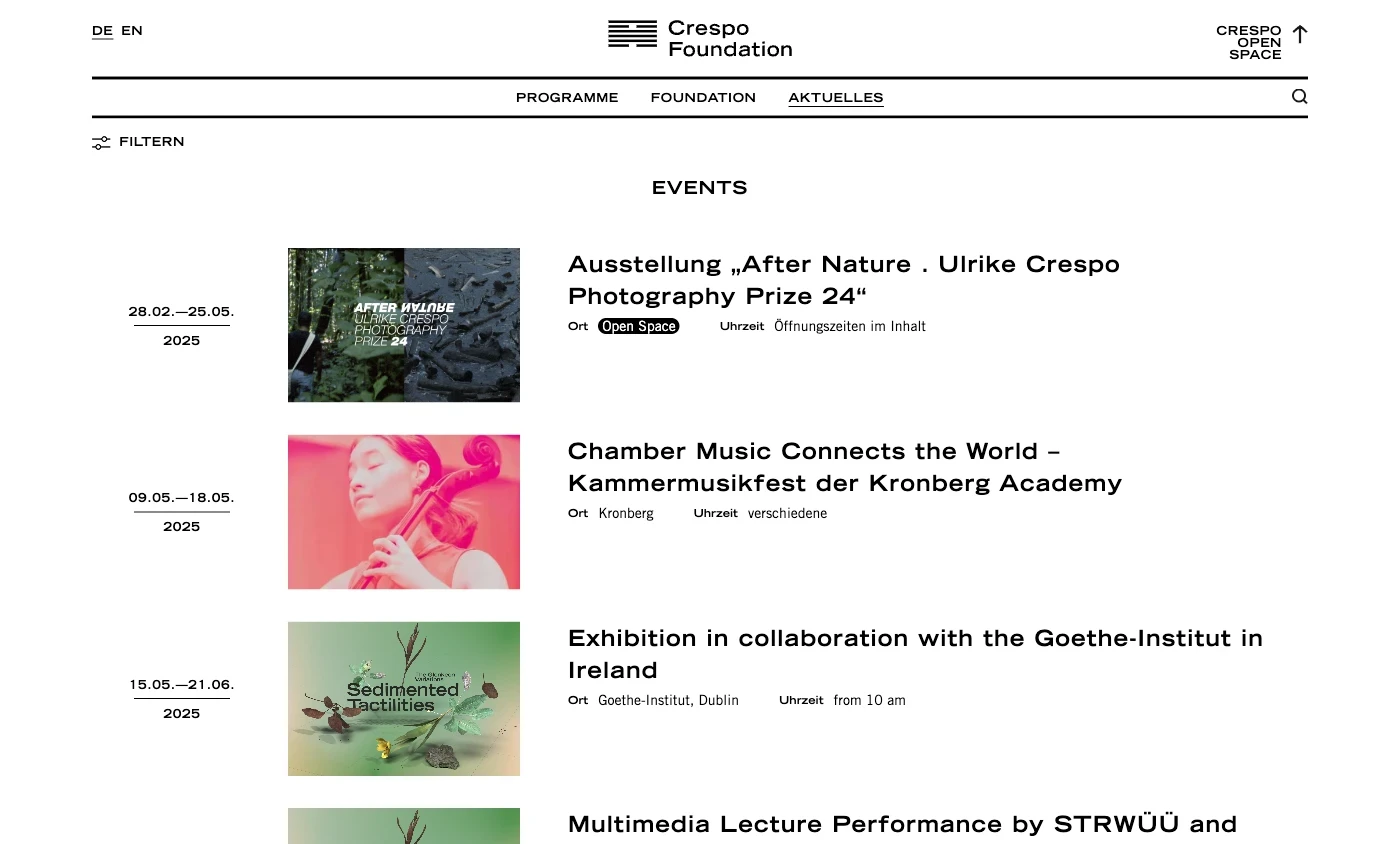 Crespo Foundation – Website