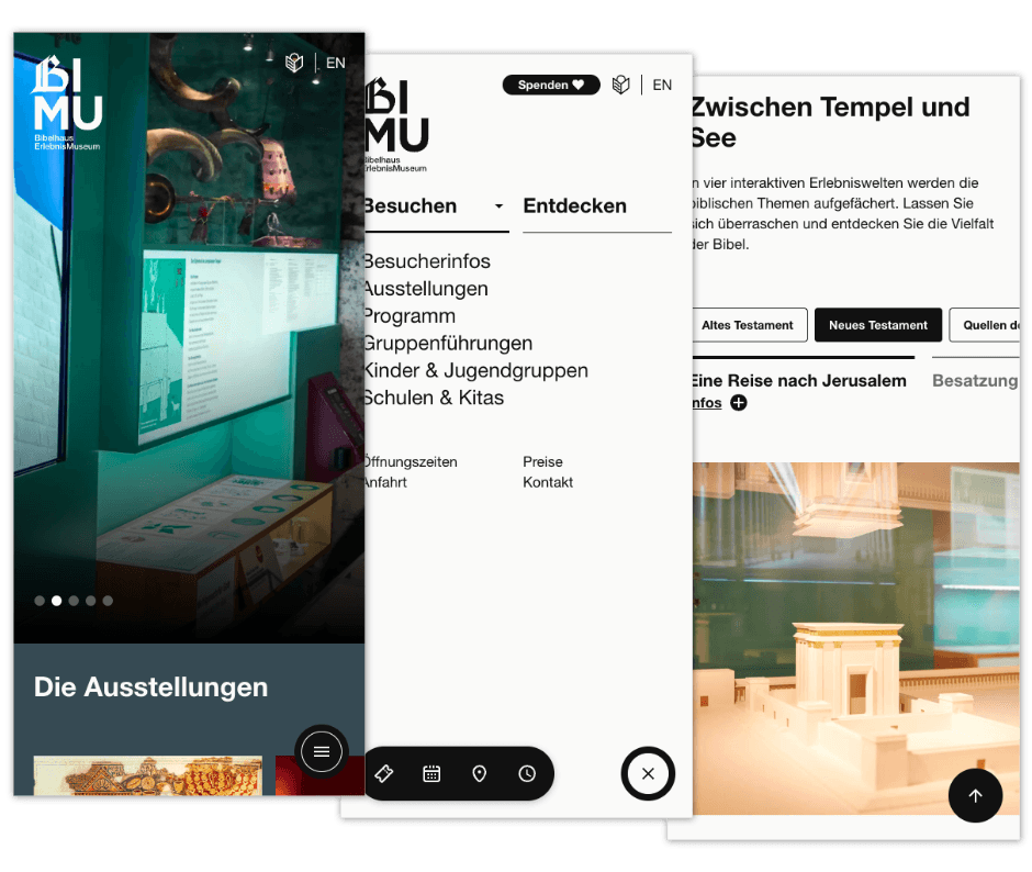Bibelhaus Erlebnismuseum – Website