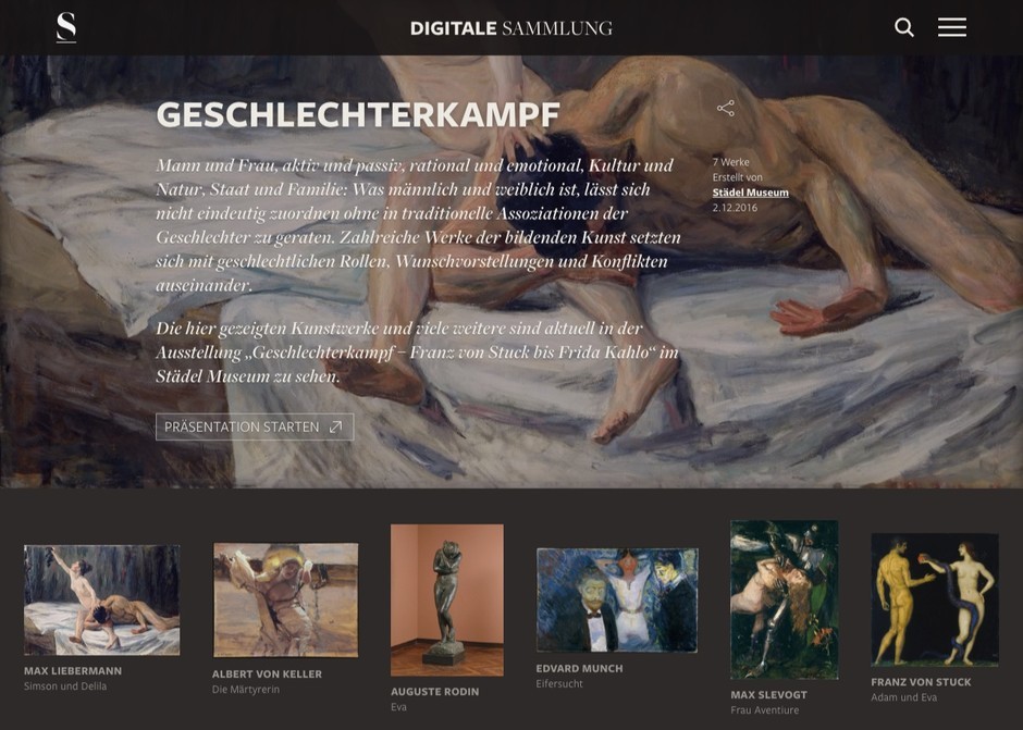 Digitale Sammlung – Website