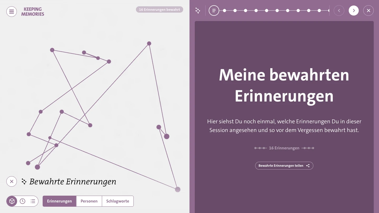 Keeping Memories – Microsite